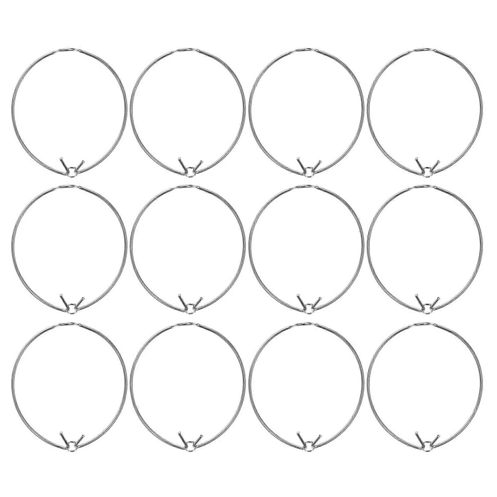 Kricely (As Show, One Size) 12Pcs Halogen Lamp Retaining Spring Clips Downlight Clips Manganese Steel