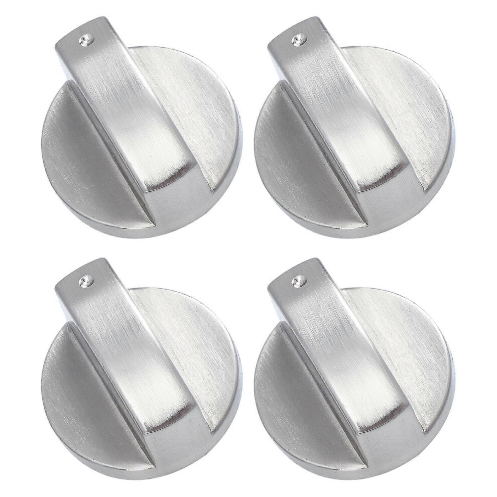 Kricely (As Show, One Size) 4Pcs Replacement Stove Knobs Universal Electric Range Knob Metal Burner Control Knobs