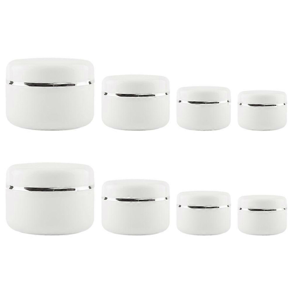 Kricely Cream (As Show, One Size) 8Pcs Refillable Cosmetic Sample Jars Multi-Function Bottles Empty Cosmetics Boxes