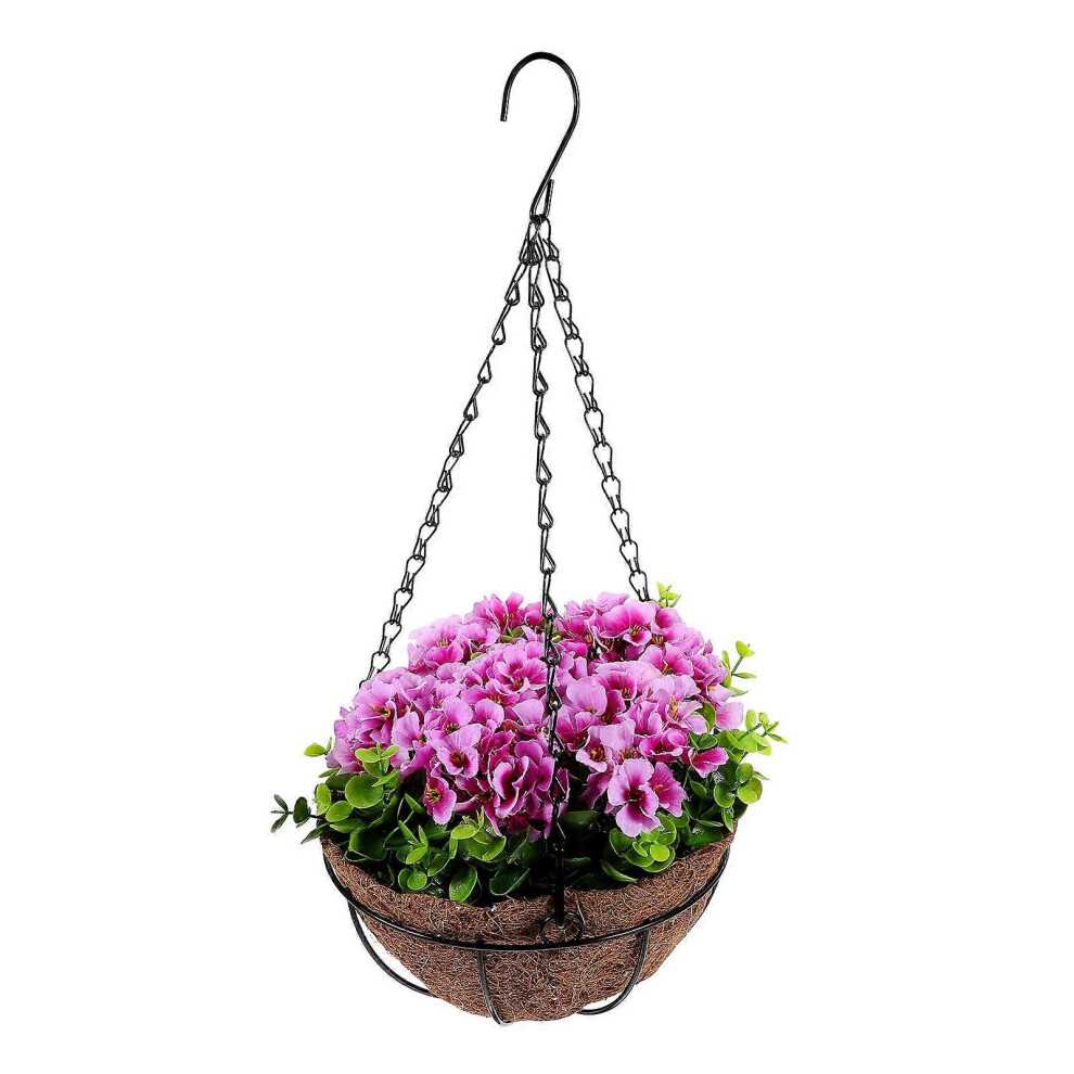 Kricely (45.00X21.00x21.00cm, Picture 3) Artificial Hanging Flowers In Basket Garden Hanging Simulation Flower Basket