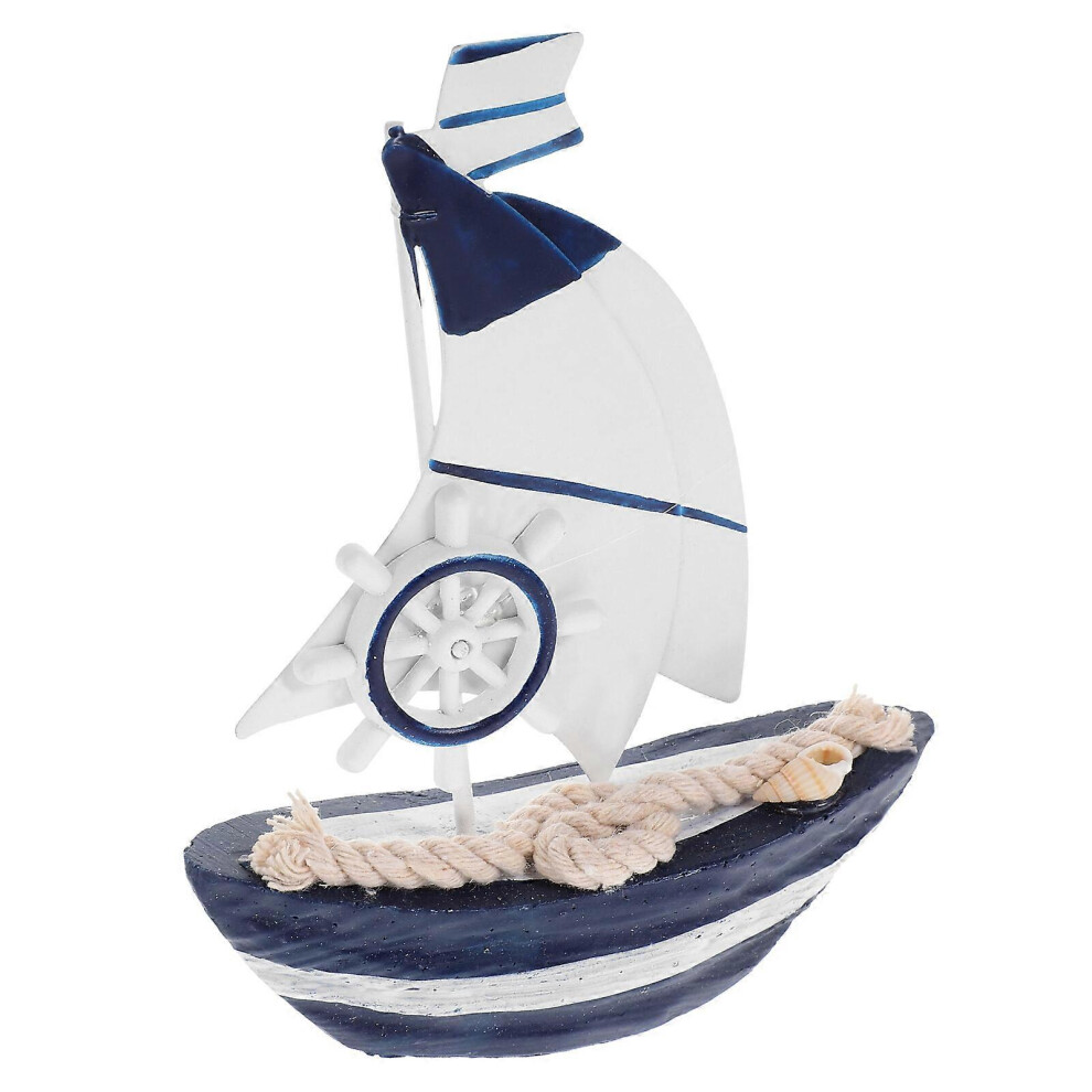 Kricely (Picture 3, One Size) Sailboat Model Nautical Decor Tabletop Art Decoration Sailboat Statue For Living Room Decor
