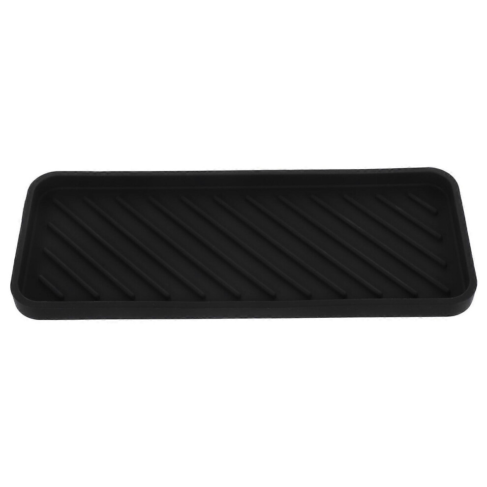 Kricely (As Show, One Size) 2Pcs Soap Dishes Sink Tray For Kitchen Countertop Silicone Tray For Soap Sponge Toiletry