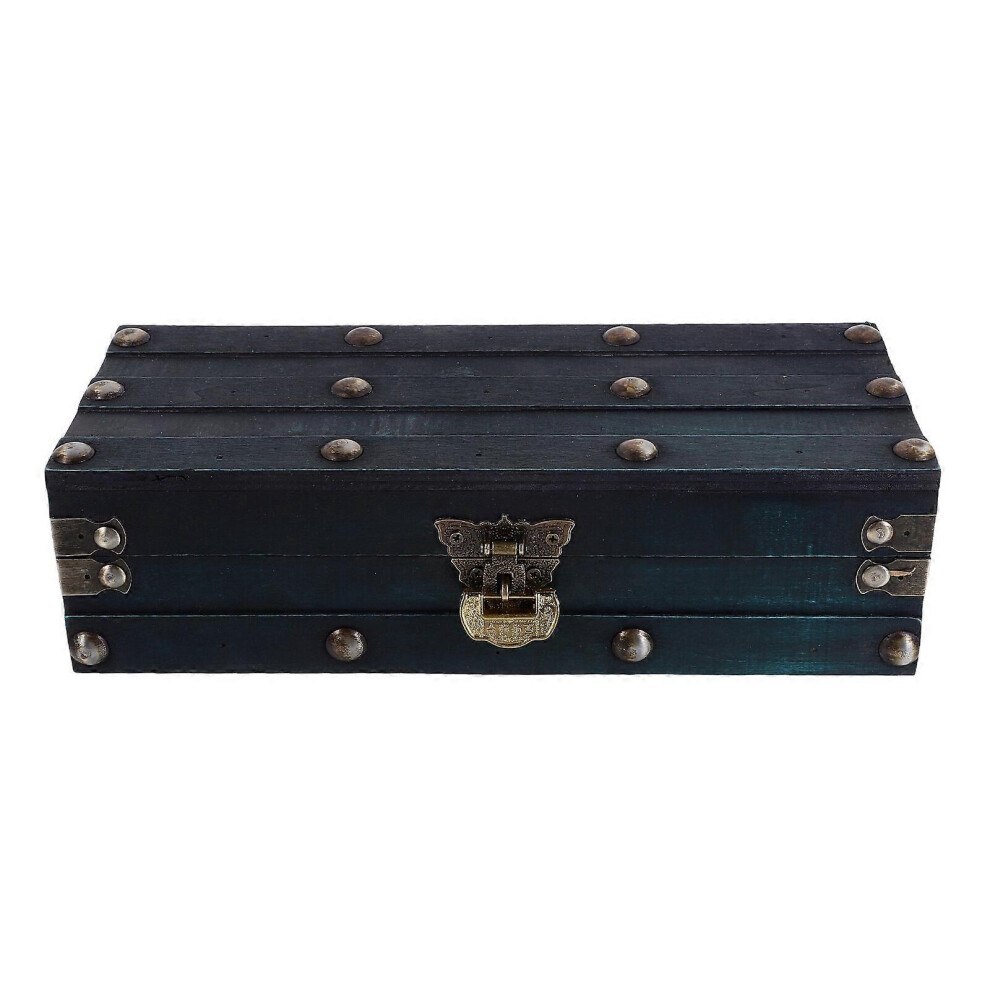 Kricely (As Show, One Size) Wooden Storage Box Wooden Storage Box Multi-Functional Jewelry Trinket Storage Case With Lock