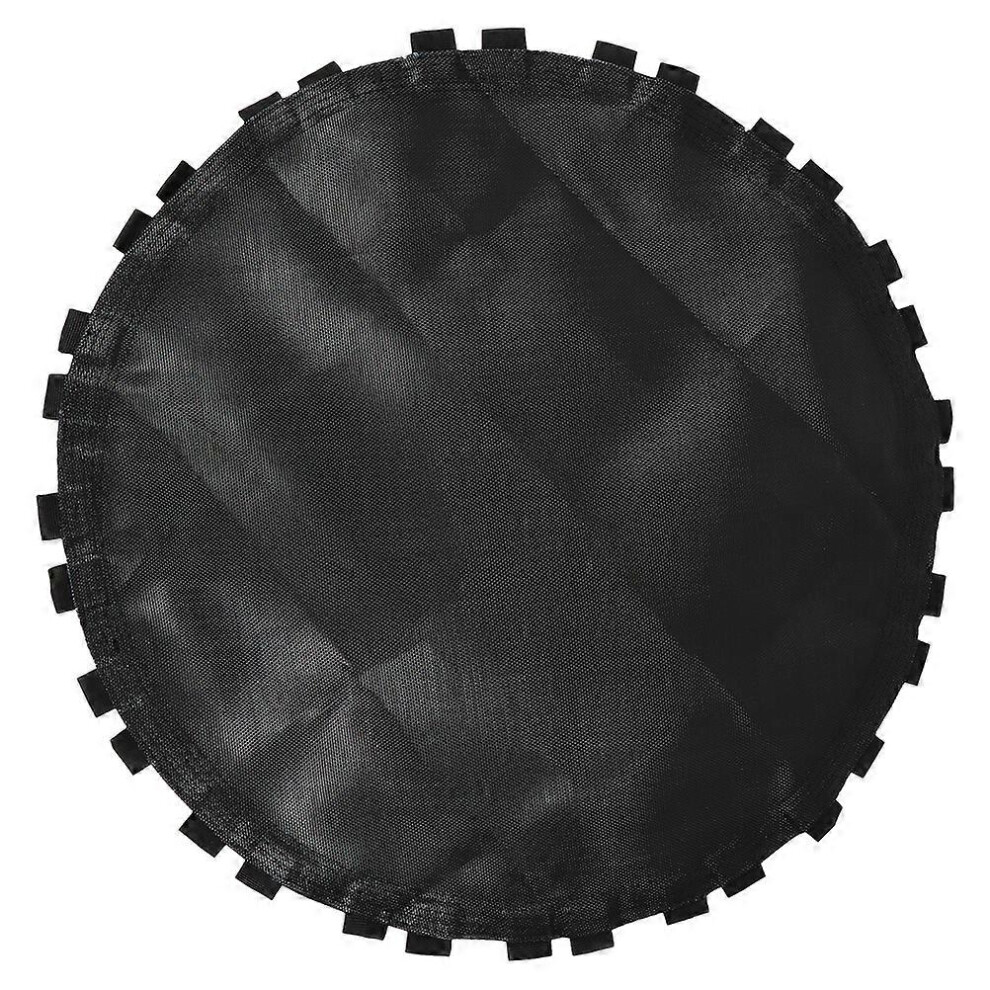 Kricely Black (As Show, One Size) 1Pc Trampoline Replacement Jumping Mat Trampoline Round Mat With Hook (Black)