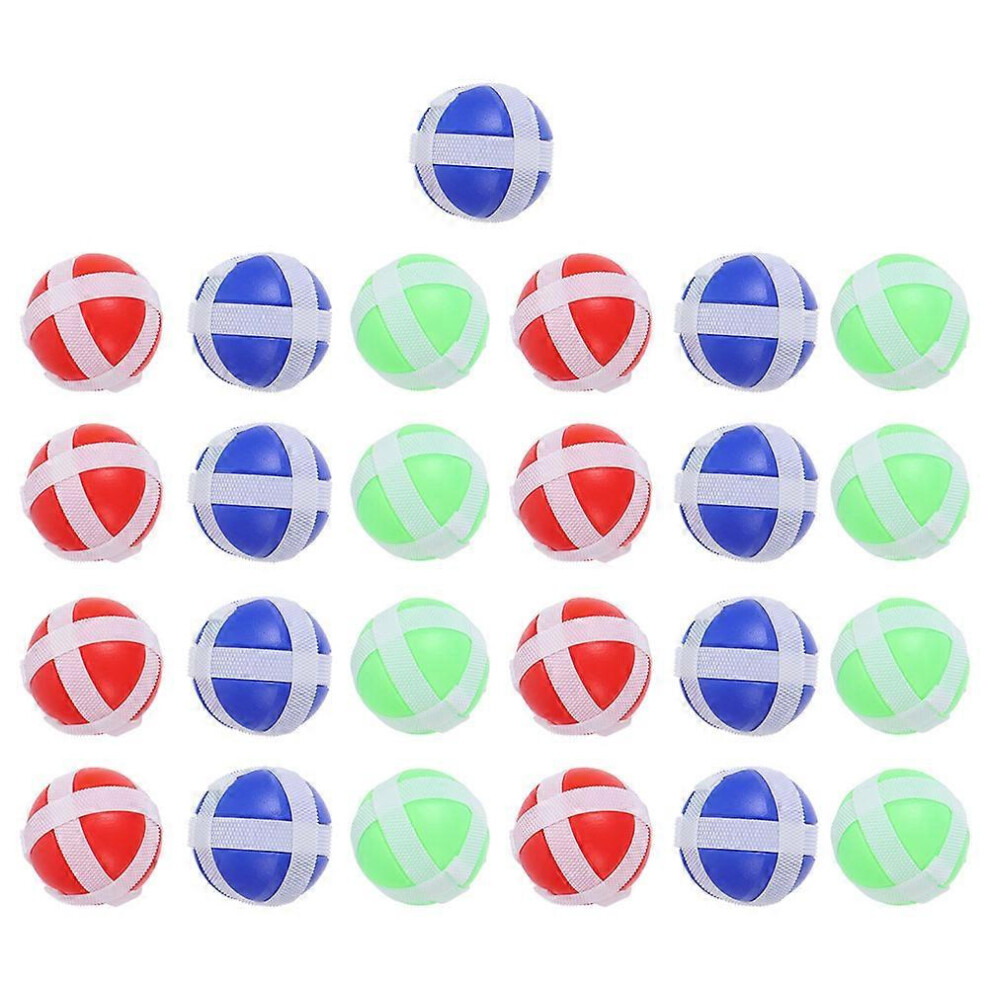 Kricely (As Show, One Size) 30Pcs Sticky Balls Children Dart Sticky Balls Plastic Dart Balls Sticky Interactive Balls For Dart Game