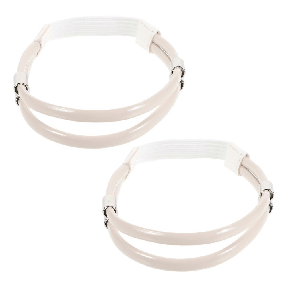Kricely (As Show, One Size) 1 Pair High Heels Anti-Loose Heel Straps Replacement Shoe Heel Straps Elastic Shoe Heel Straps