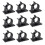 (Black, One size) 100pcs Nylon Wire Adjustable Cable Clips Cable Management Clips,white 1