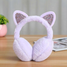 (As show, One size) Women's Winter Warm Cat Ear Muffs Cute Catear Earmuff For Girls Fluffy Women Womens Headband Faux Fur Outdoor Earmuffs