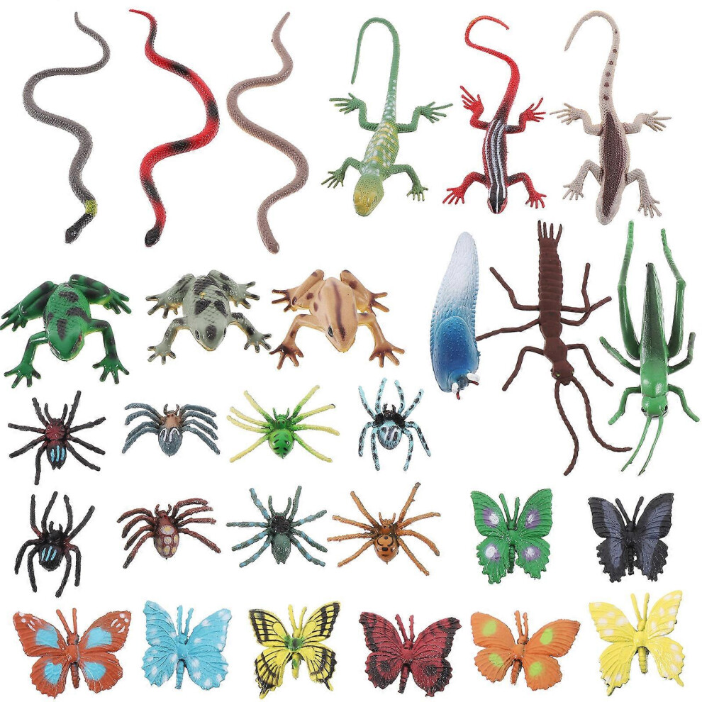 (As show, One size) 28pcs Insects Figurines Insect Themed Party Decors Halloween Goody Bag Filler-image-OPC-PG78ZVQ-NEW