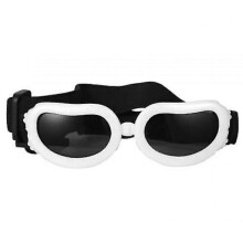 (white, One size) Dog Sunglasses Small Breed, Uv Protection Small Dog Goggles, Wind Dust Proof Small Goggles With Adjustable Straps SQC