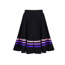 (170, Black-Purple) Best Seller-kids Girls Long Full Circle Dance Skirt Liturgical Celebration Of Spirit Praise Dress Dance Performance