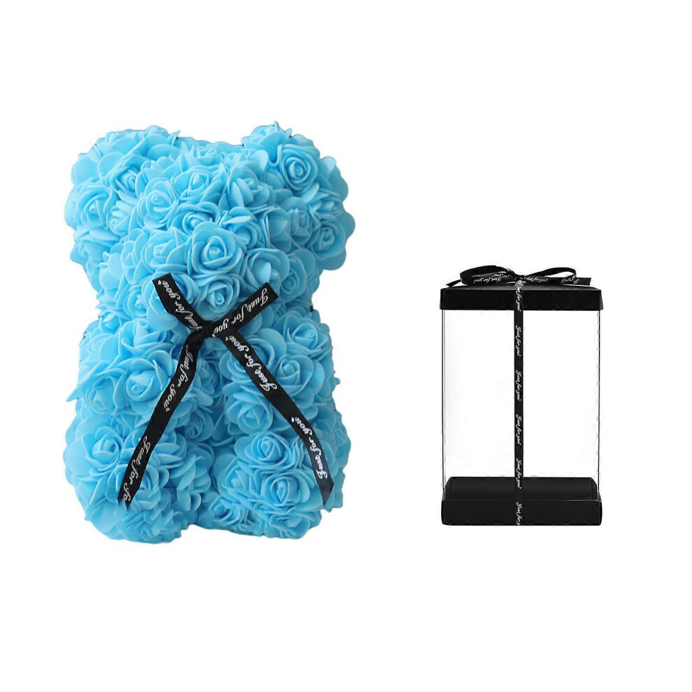 2025 New Rose Bear Flower Foam Teddy with Box Birthday Wedding Valentine Lovers Gift Best Seller