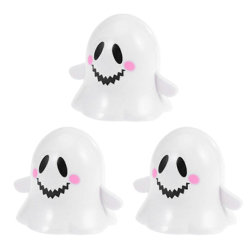 (As show, One size) 3pcs Halloween Clockwork Toy Set Puzzle Funny Toy Props Spring Specter Doll (Random Expression Pattern)-image-OPC-PG79FN6-NEW