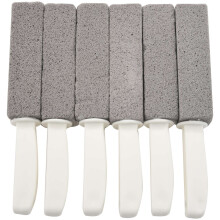 Toiletpot Puimsteen Reinigingssteen met Handvat voor Toiletreiniging Hard Water Ring Remover 6st