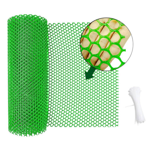 Reusable Plastic Wire Mesh Fence Net Lightweight Durable Hexagonal Mesh DIY Project Garden Courtyard 2