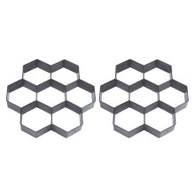 2X DIY Patio Maker Stepping Stone molde de hormigón reutilizable molde para construir pavimentos jardín moldes