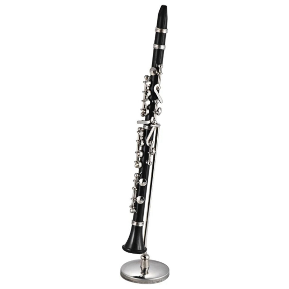 CNNOTEPAD Miniature Clarinet with Stand and Case Mini Musical Instrument