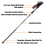 (Black, Long) Trekking Hiking Poles Adjustable Shockproof Retractable 3