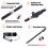(Black, Long) Trekking Hiking Poles Adjustable Shockproof Retractable 4