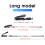 (Black, Long) Trekking Hiking Poles Adjustable Shockproof Retractable 2
