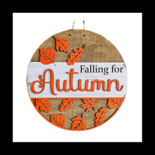 Herbst-Schablonen, 30,5 cm, rund, Thanksgiving-Schablone, Herbst-Vorlagen für Türschild, Aufhänger, Kranz, Holzstoff