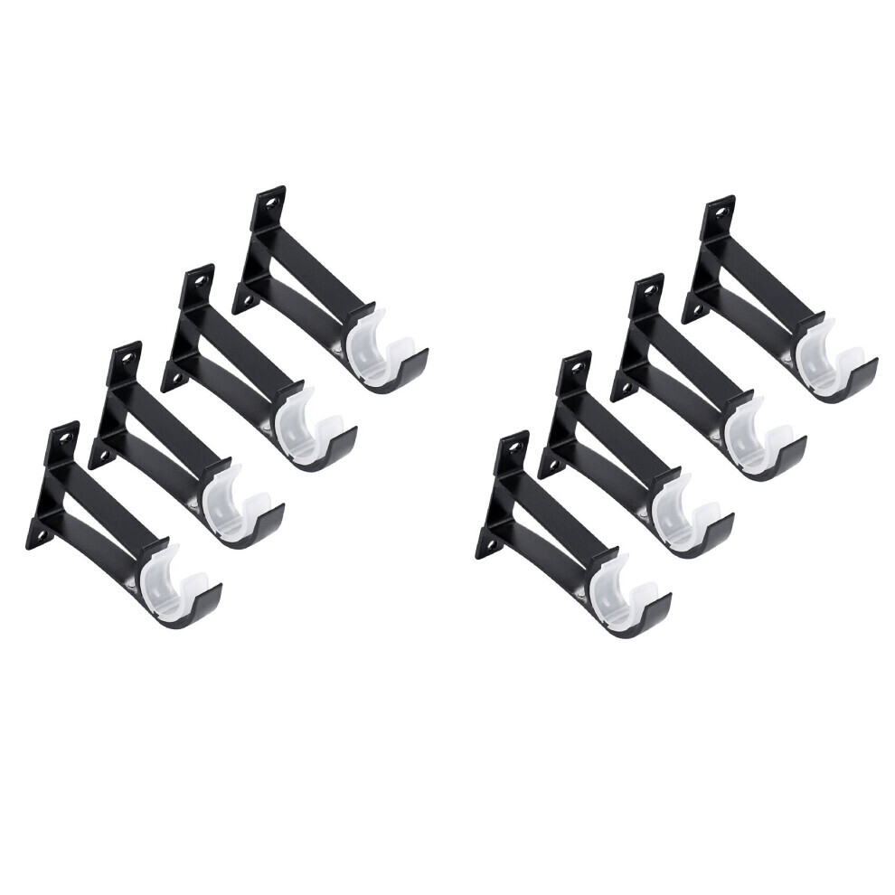 8 Pack Single Curtain Rod Brackets for Drapery Rod Aluminum Alloy Heavy Duty Curtain Rod Holders-image-OPC-PG79J8C-NEW