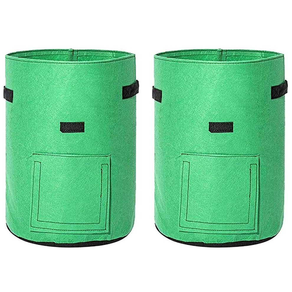 Potato Grow Bags, 2 Pack 10 Gallon Potato Grow Bags, Potato Grow Bags, Potato Planter with Flap and Handles