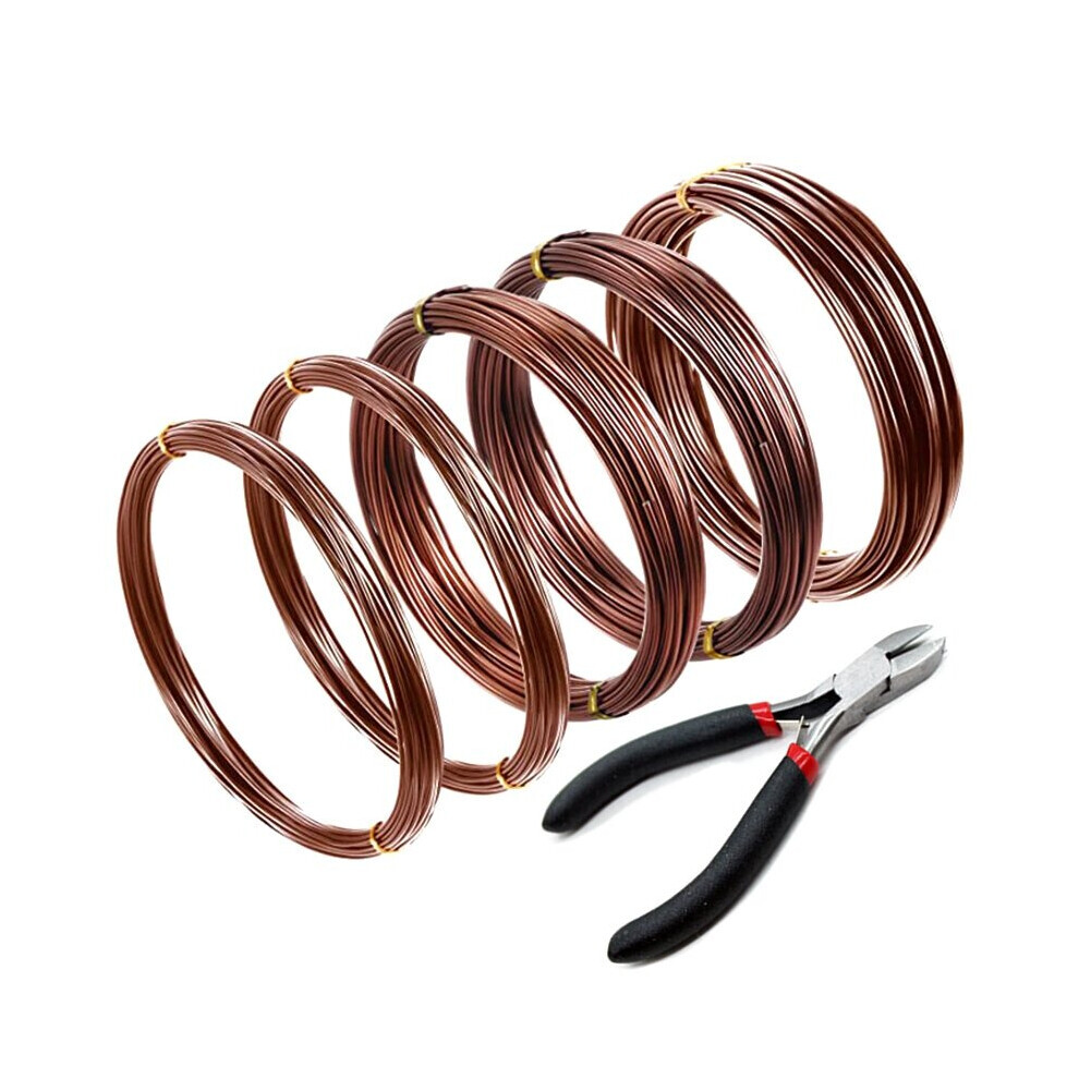 5 Roll Tree Training Bonsai Wire Cutter Anodized Aluminum Wire for Holding Bonsai Branches Small Trunks-image-OPC-PG79JTW-NEW