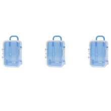 3X Mini Scooter azul maleta de viaje caja de dulces personalidad caja de dulces de boda equipaje cubierta de carrito