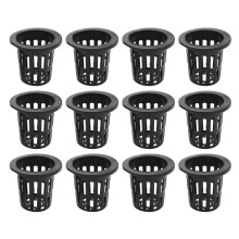 100 Uds. Tazas de malla de 2,36 "malla ranurada filtro de labio ancho red para plantas maceta cubo cesta para