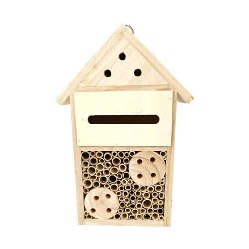 CNNOTEPAD Wooden Bee Bricks Hotel Beehive for Gardens Bricks