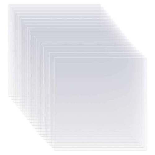 20pcs Clear Mylar Stencil Sheets 12" Blank Stencil Material Sheets for Compatibility and Cutting