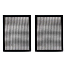 2X BBQ Grill Grid Mat Non-Stick Mesh Matts Barbeque Wiederverwendbares Backnetz
