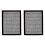 2X BBQ Grill Grid Mat Non-Stick Mesh Matts Barbeque Reusable Baking Net 1