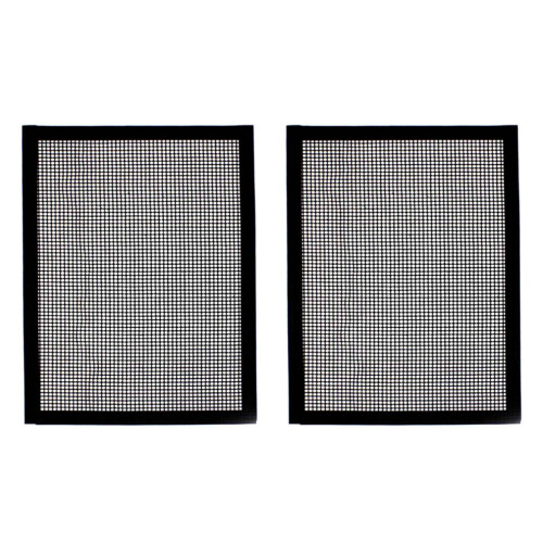 2X BBQ Grill Grid Mat Non-Stick Mesh Matts Barbeque Reusable Baking Net