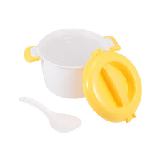 Olla arrocera portátil para microondas, vaporera multifuncional, fiambrera aislada de 2000ml, utensilios para