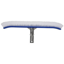 Cepillo de pared para piscina al aire libre de 18 ", herramienta de limpieza de piscina, mango de aluminio para