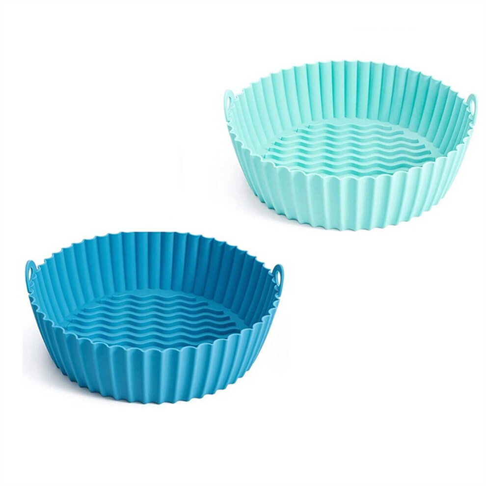 Air Fryer Silicone Pot - Food Grade Air Fryer Oven Accessories, 2 Pack Reusable Air Fryer Oven Accessories