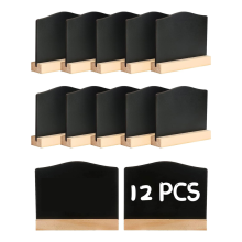 CNNOTEPAD 12 Pack Mini liitutaulukyltit Keittiömuistiinpanot Liitutaulut
