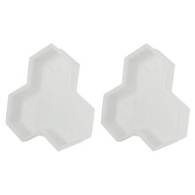 2 piezas de forma de camino, Hoja de arce, hormigón, manual, escalón de plástico, formas de pavimentación para