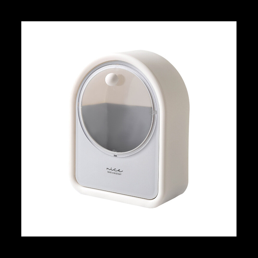 Wall Mounted Cotton Pads Bathroom Organizer Plastic Cotton Buds Tampons Cosmetic Container White-image-OPC-PG79PXY-NEW