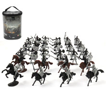 52pcs/bag Medieval War Horse Model Roman Medieval Warrior Model Toy