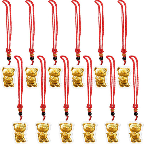 CNNOTEPAD 12 Anhänger 2022 Neujahr Goldene Statue