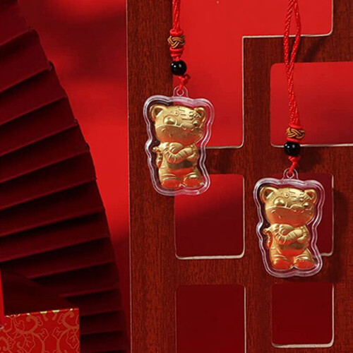 CNNOTEPAD 12 Anhänger 2022 Neujahr Goldene Statue 1