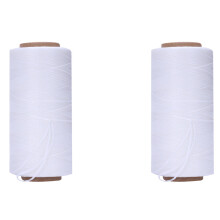 2kpl 260m 150D 1mm Nahan ompelu vahattu vahalanka käsineula johto Craft DIY uusi väri: valkoinen