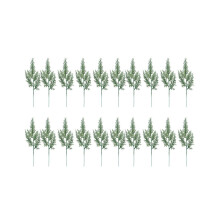 20 piezas hojas de ciprés verdes artificiales, hojas de aguja de pino, rama, Navidad, boda, hogar, oficina, decoración