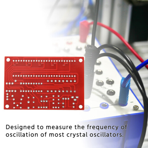 50MHz Crystal Oscillator Frequency Counter Tester DIY Kit 5 Resolution Digital Red 2