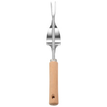 Mango de madera de acero inoxidable para jardín, deshierbe manual, herramientas extractoras, deshierbe multifuncional