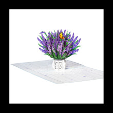 Muttertagskarte, Lavendel-Karte, Blumen-Geburtstagskarte