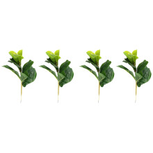 4 x Pieni 11" Keinotekoinen viululehti Puu Keinotekoinen Ficus Lyrata -puu kodin häihin sisä-ulkokoristeluun